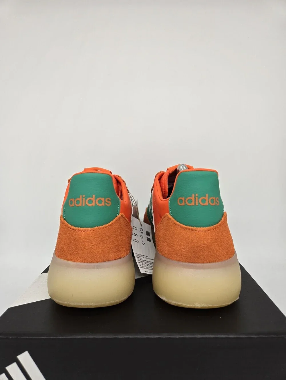 adidas Men's Barreda Decode JR3520 Semi Impact Orange Court Green Shoe Size 11